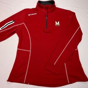 Columbia Golf Women’s Large 1/4 Zip Pullover University of Maryland Terrapins